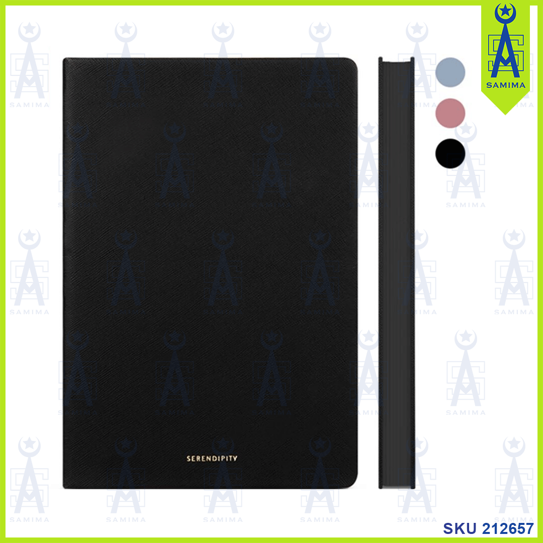 DELI, DELI 22289 SERENDIPITY LEATHER COVER NOTEBOOK A5