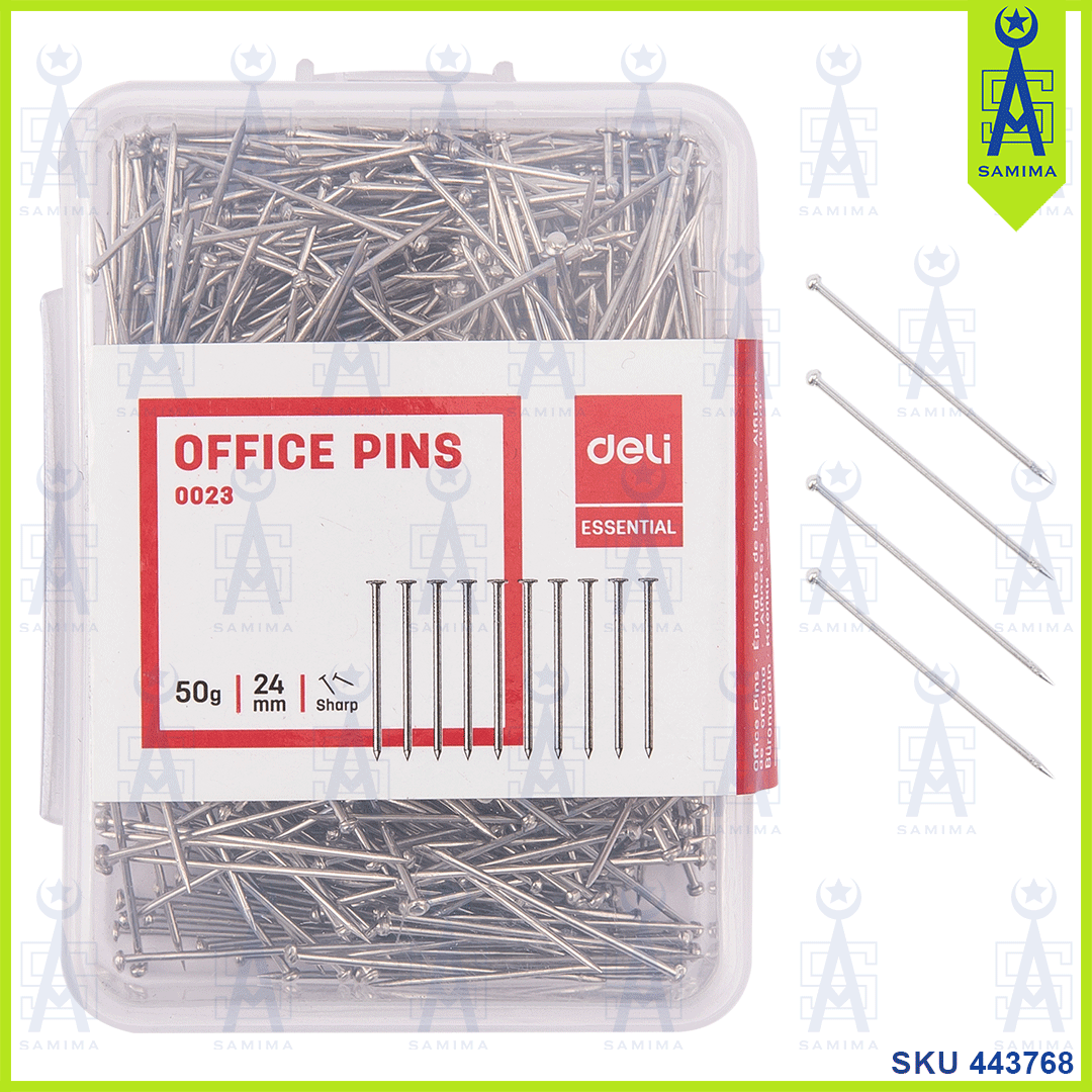 DELI, DELI E0023 OFFICE PINS PLAST BOX