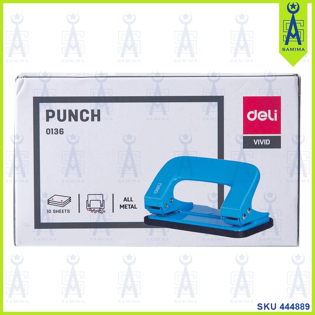 DELI, DELI E0136 RIO 2-HOLE PAPER PUNCH 10 SHEETS 5.5MM