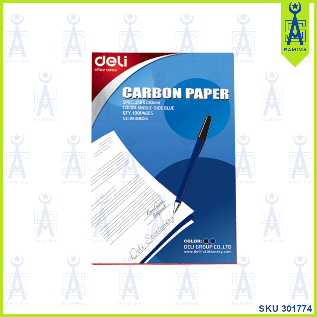 DELI, DELI E39834 CARBON PAPER BLUE A4 100'S