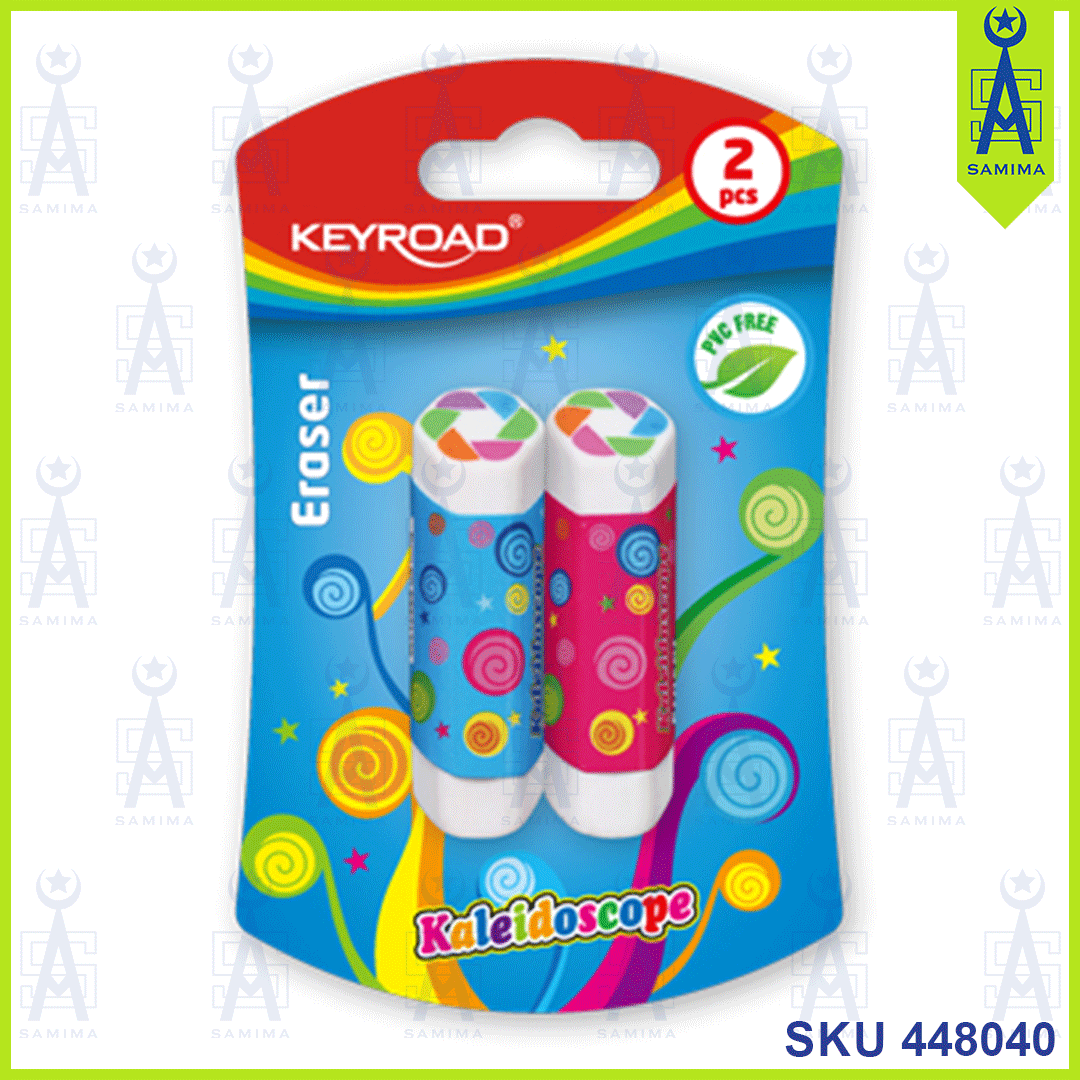 KeyRoad, ERASER KALEIDOSCOPE B/CARD KR971321  2'S /CARD