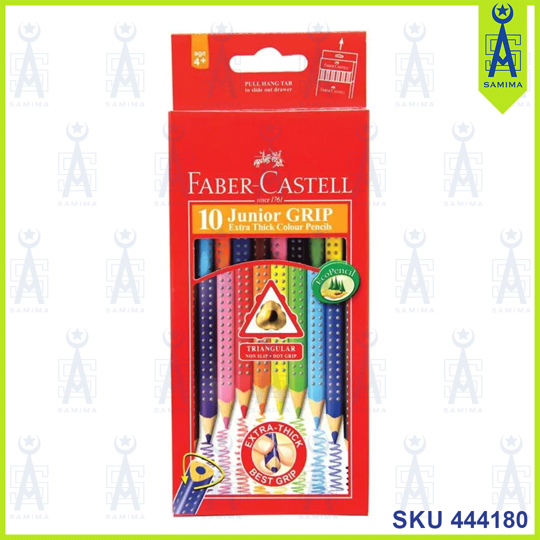 Faber-Castell, FABER-CASTELL 10 JUNIOR GRIP COLOUR PENCILS