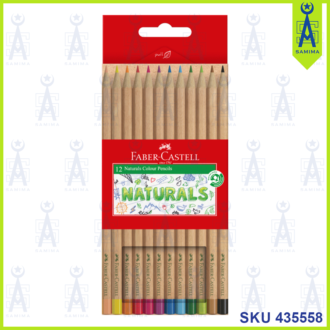 Faber-Castell, FABER CASTELL 115012  NATURALS COLOUR PENCILS 12'S