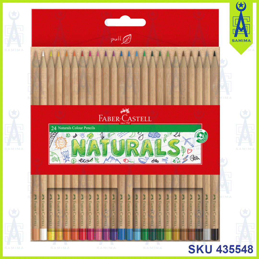 Faber-Castell, FABER CASTELL 115024 NATURALS COLOUR PENCILS 24'S