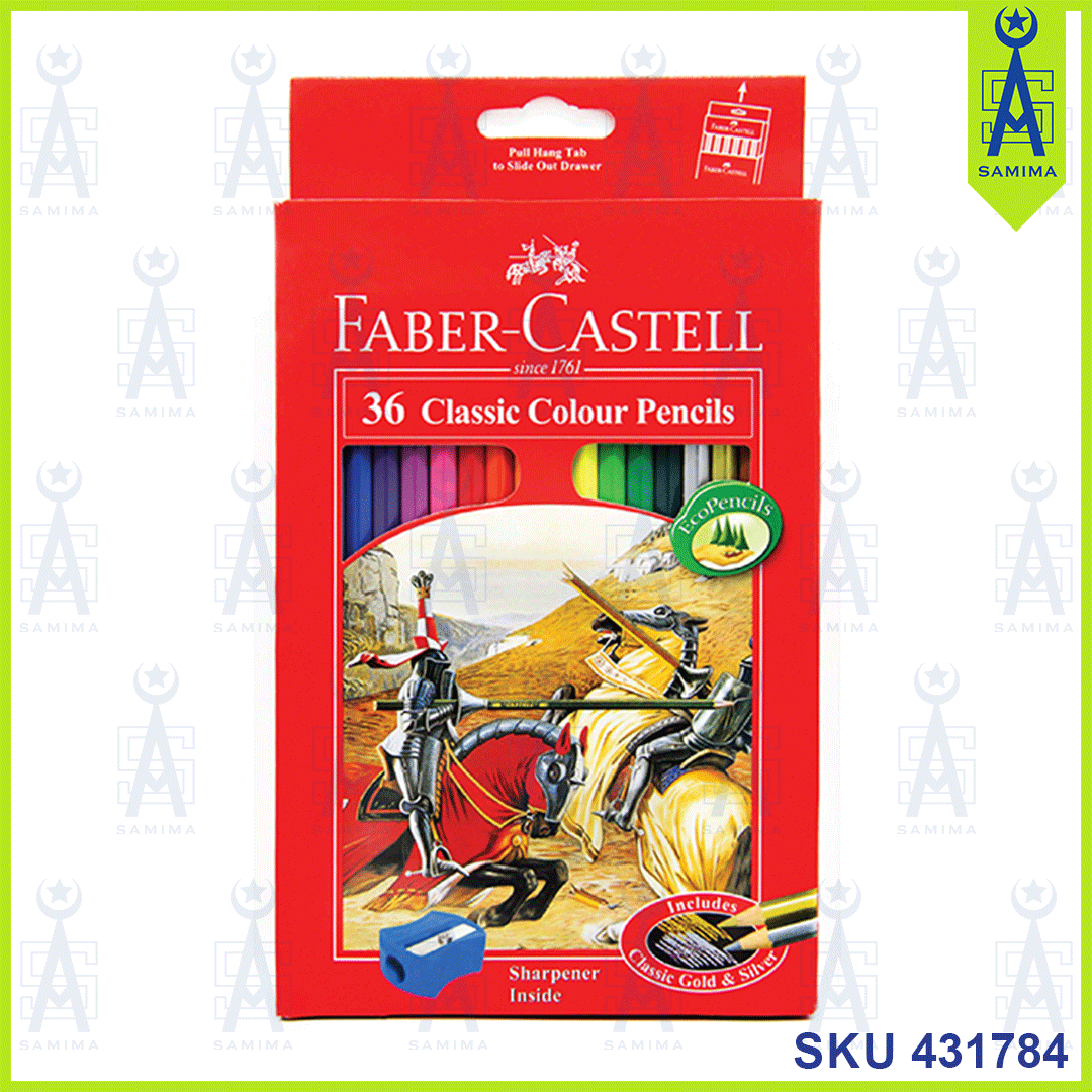 Faber-Castell, FABER CASTELL 115856 CLASSIC COLOUR PENCIL 36'S