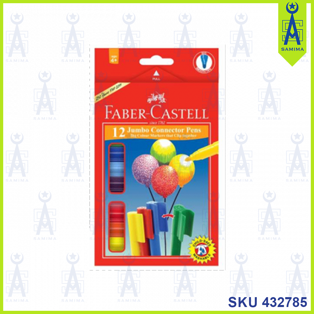 Faber-Castell, FABER CASTELL 662000 JUMBO CONNECTOR PEN 12'S