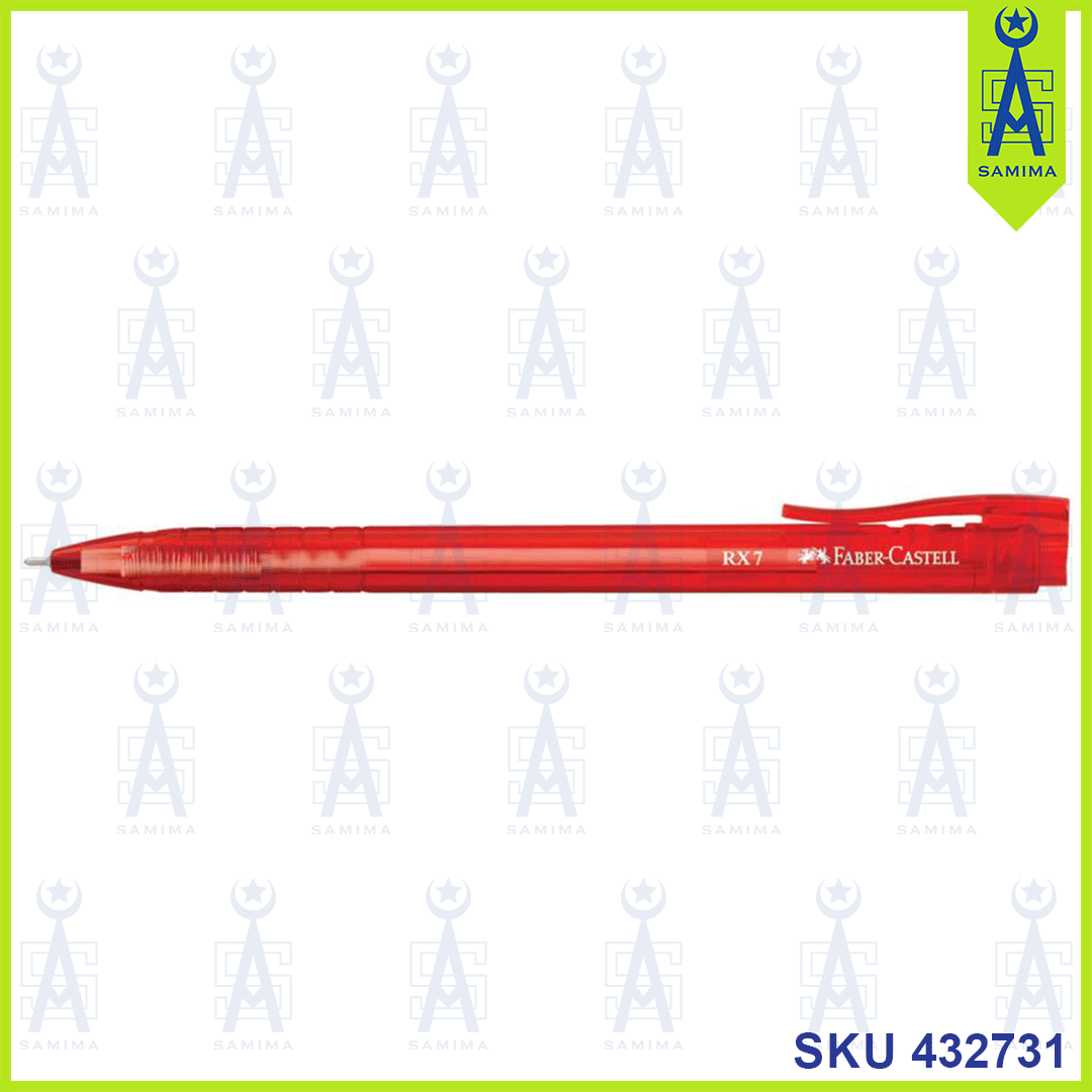 Faber-Castell, FABER CASTELL BALL PEN RX7 0.7 MM RED