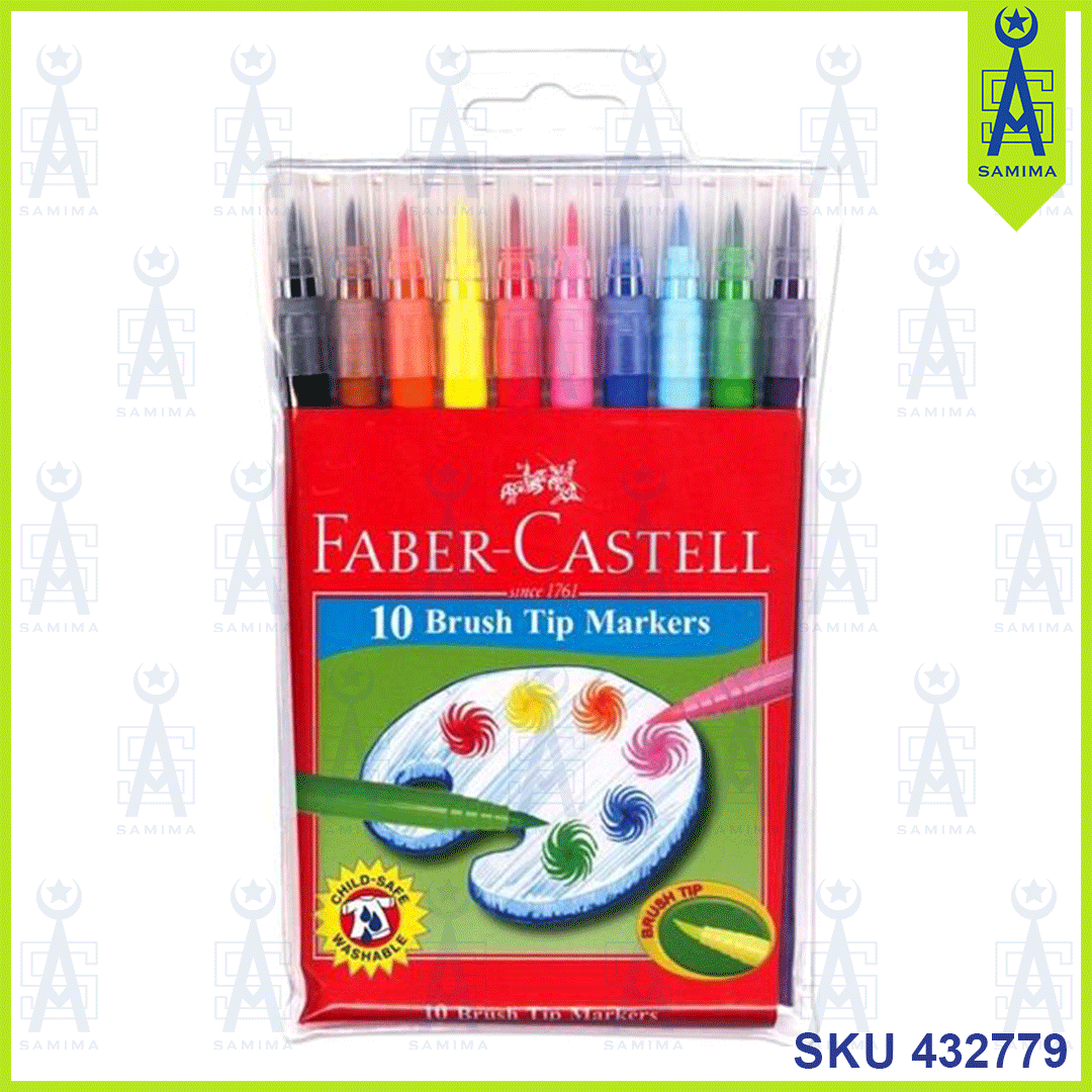 Faber-Castell, FABER CASTELL BRUSH TIP MARKER 10 'S