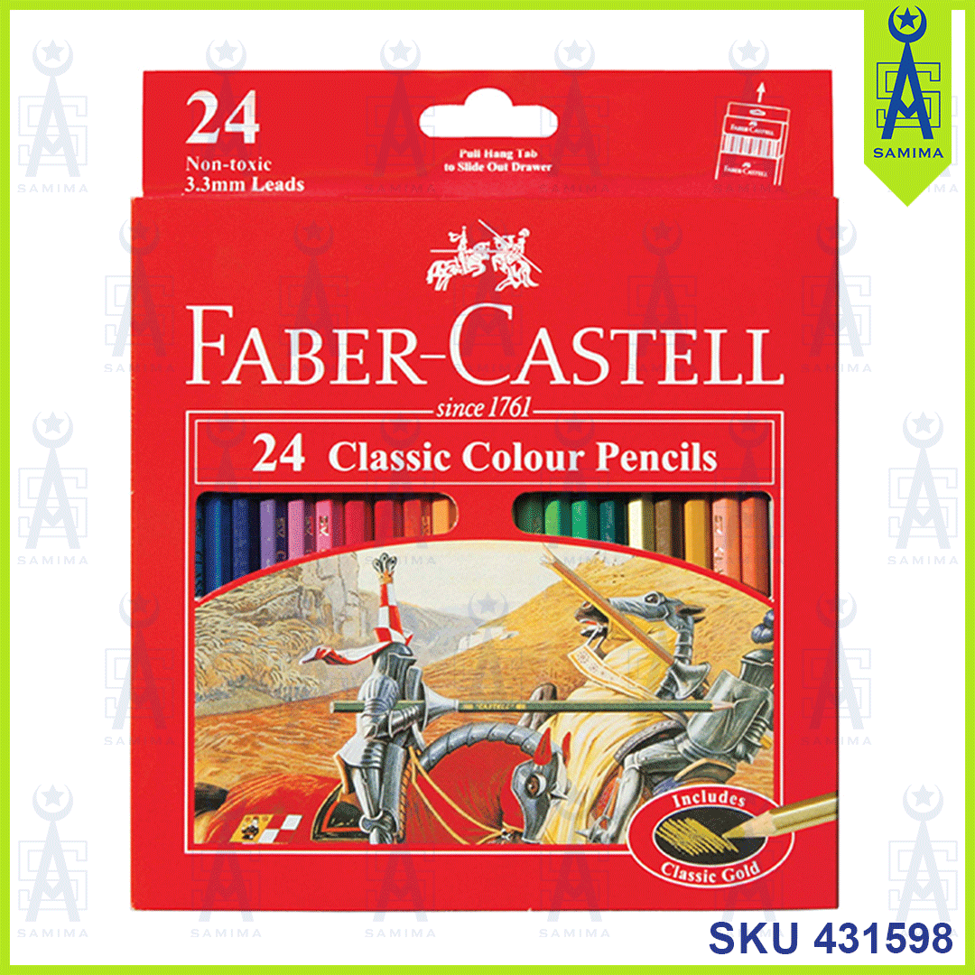 Faber-Castell, FABER CASTELL CLASSIC COLOUR PENCIL 24'S 115854