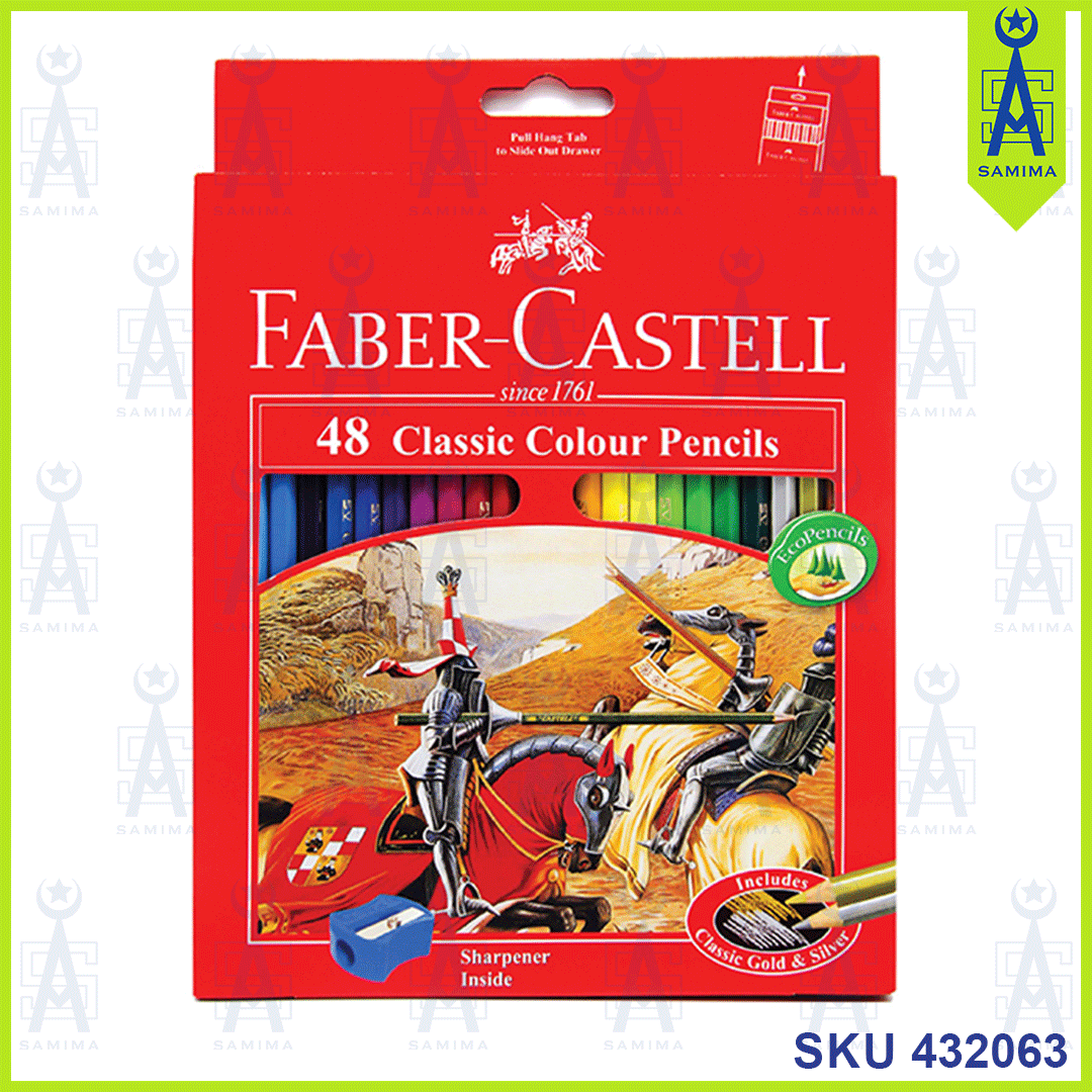 Faber-Castell, FABER CASTELL CLASSIC COLOUR PENCIL 48'S 115858