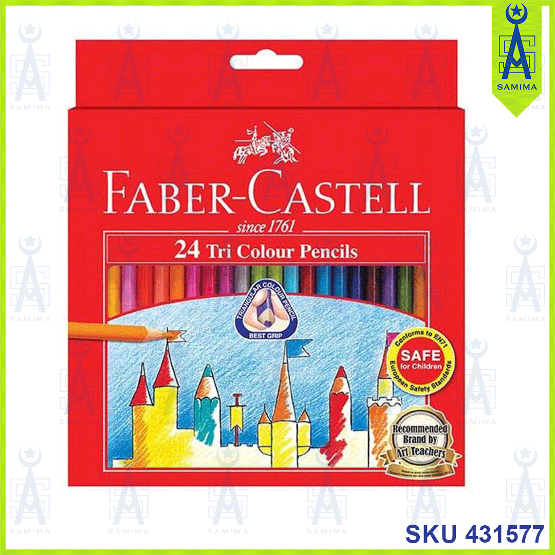 Faber-Castell, FABER CASTELL TRI GRIP COLOUR PENCIL 24'S 115834