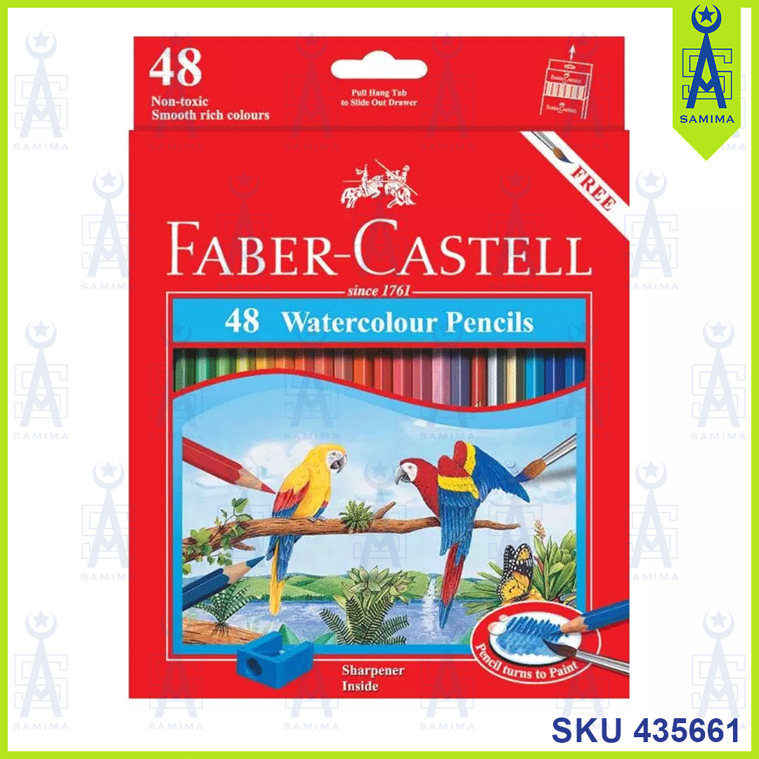 Faber-Castell, FABER CASTELL WATER COLOUR PENCILS 48'S 114468