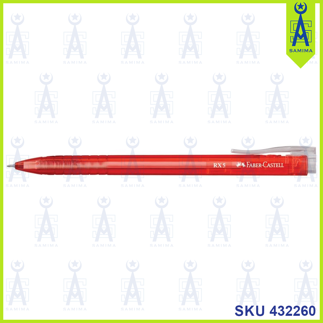 Faber-Castell, Faber-Castell BALL PEN RX-5 0.5MM RED