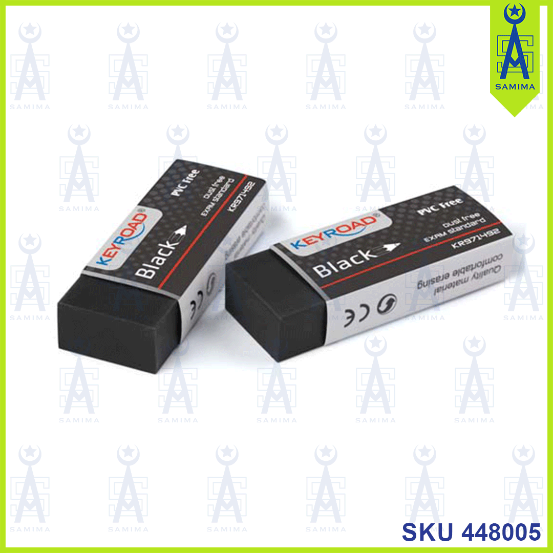 KeyRoad, KEYROAD BLACK ERASER 60x22x12MM KR971492