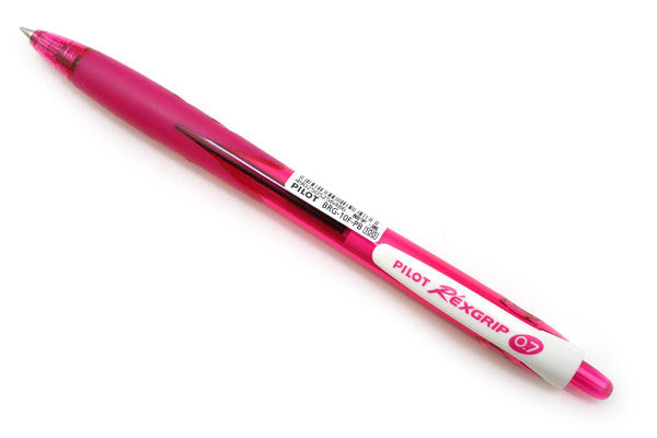 Pilot, PILOT REXGRIP 0.7 BLUE PEN (PINK)